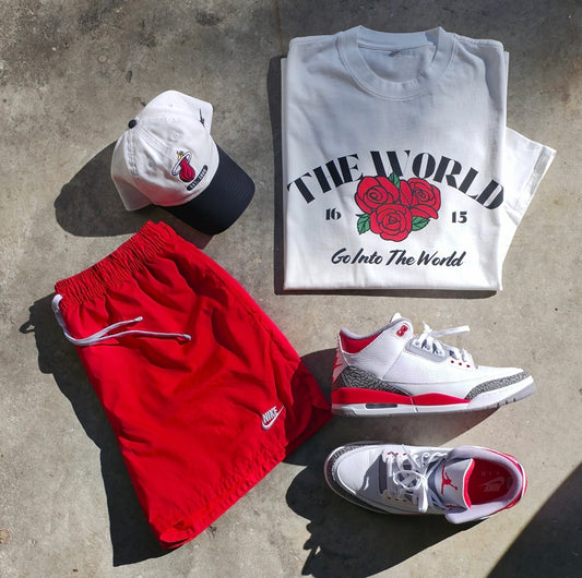 ROSE WORLD TEE (LIGHT COLORWAY)