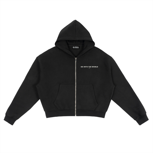 ESSENTIAL BOX ZIP HOODIE