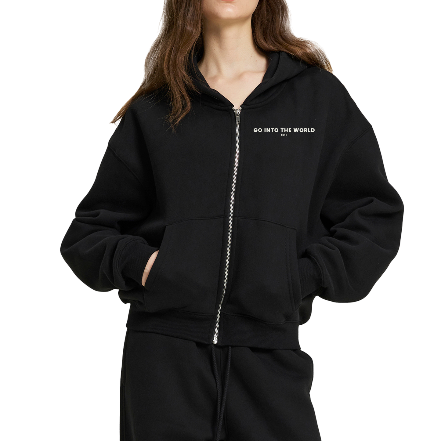 ESSENTIAL BOX ZIP HOODIE