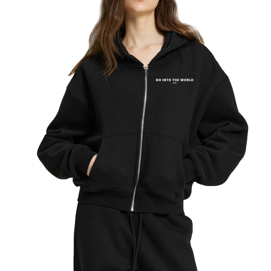 ESSENTIAL BOX ZIP HOODIE